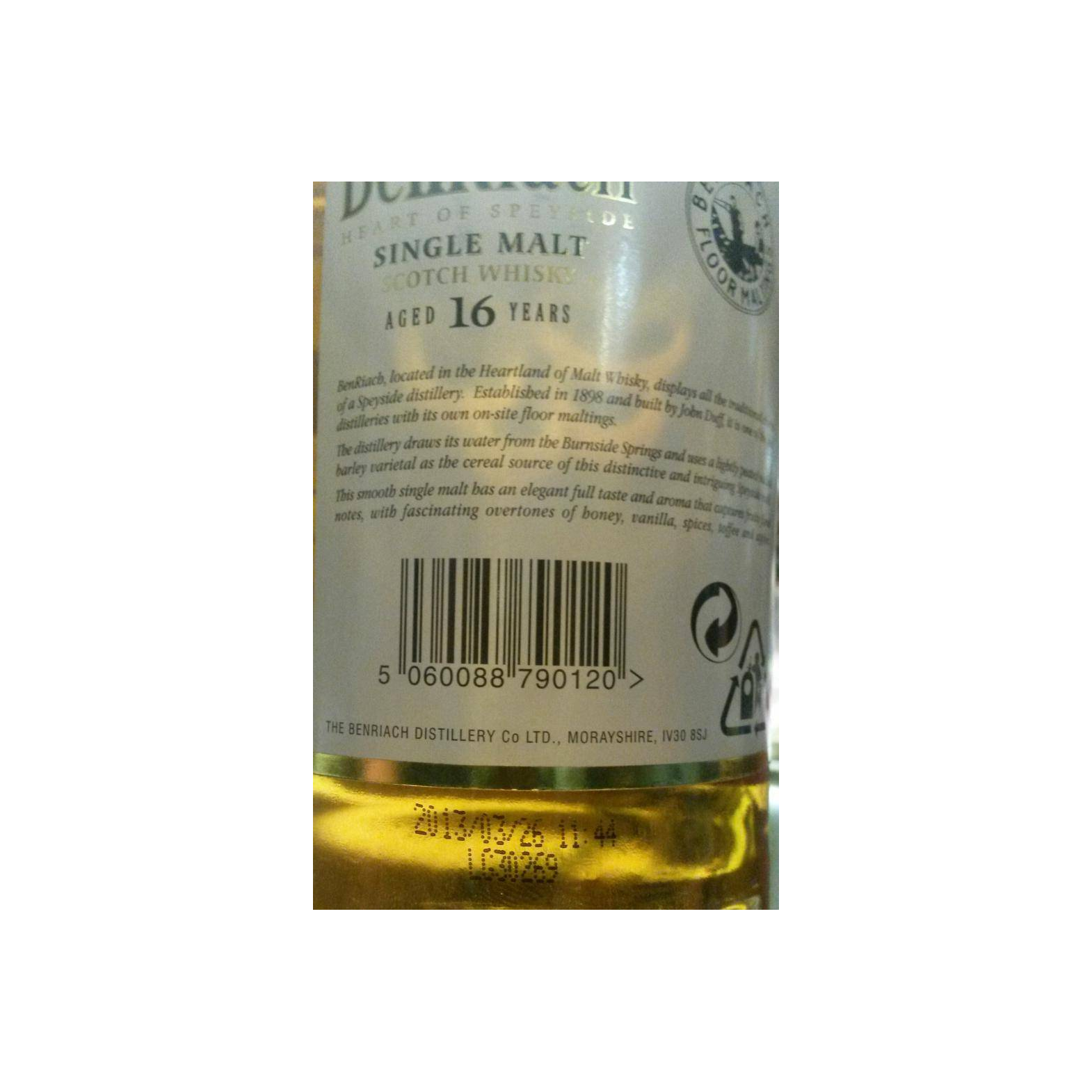 BenRiach 16 Years Single Malt Whisky 2