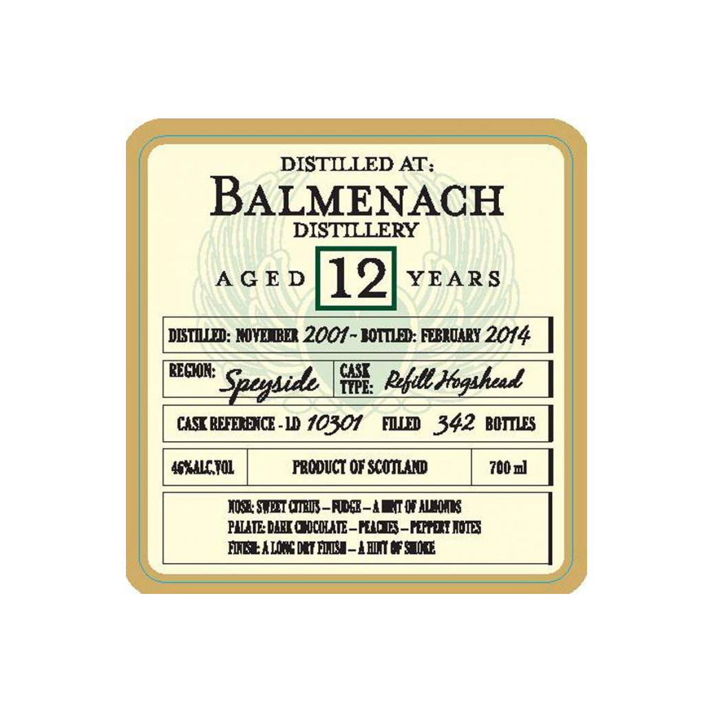 Balmenach 2001 12 Years Single Malt Whisky 2