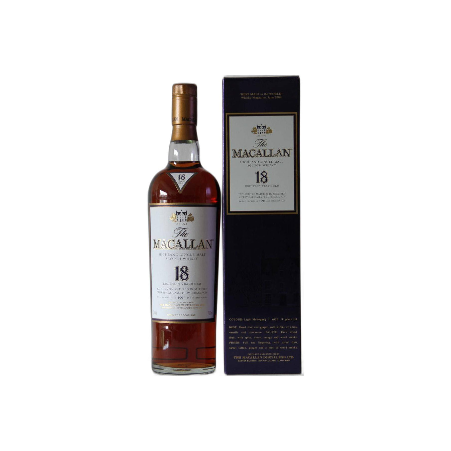 The Macallan 1991 18 Years Single Malt Whisky 3