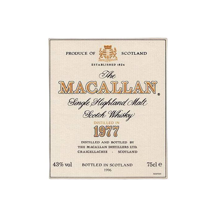 The Macallan 1977 18 Years Single Malt Whisky 2