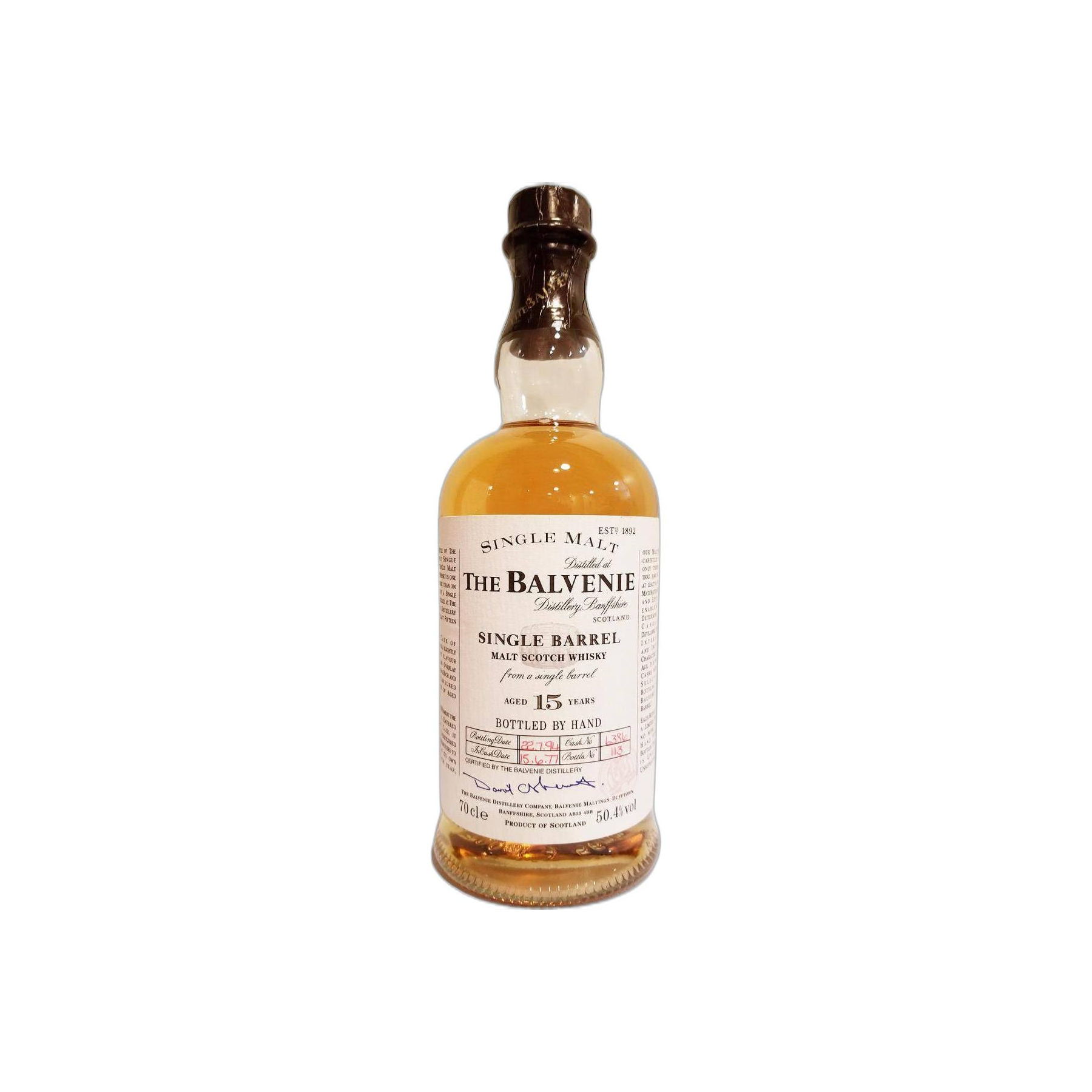 The Balvenie Single Cask 1977 15 Years Single Malt Whisky