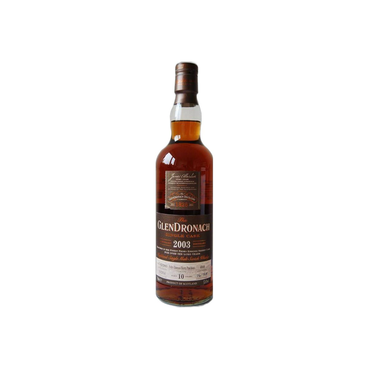 GlenDronach Single Cask 2003 10 Years Single Malt Whisky