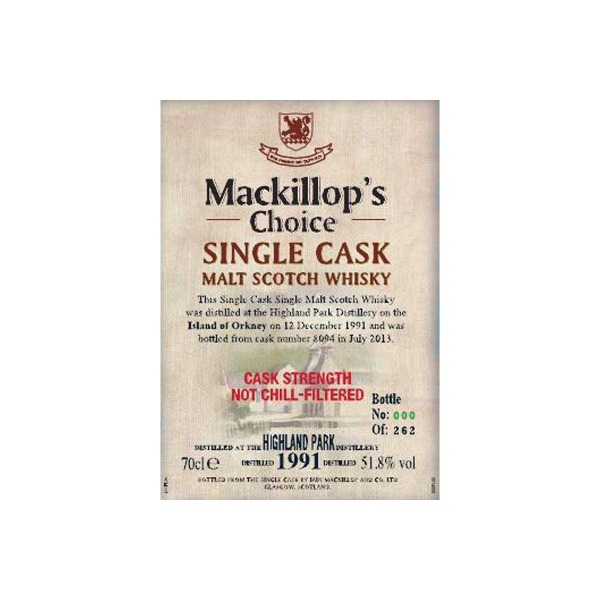 Highland Park Single Cask 1991 21 Years Single Malt Whisky 2