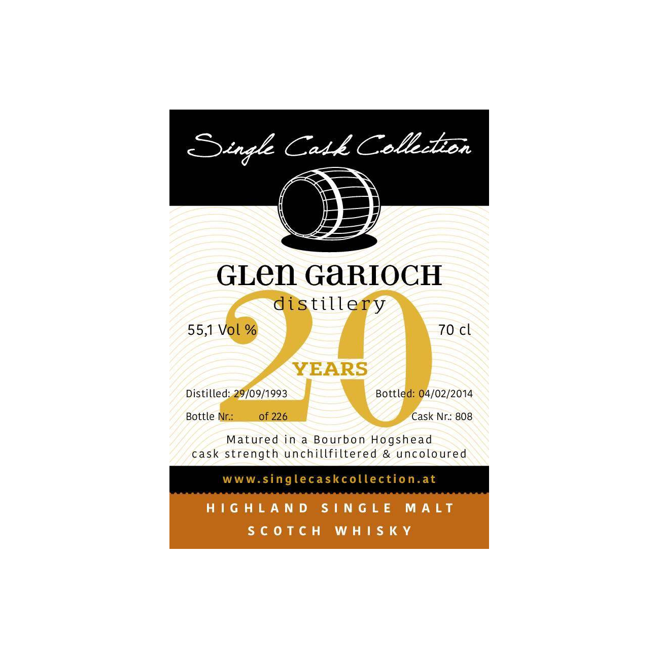 Glen Garioch 1993 20 Years Single Malt Whisky