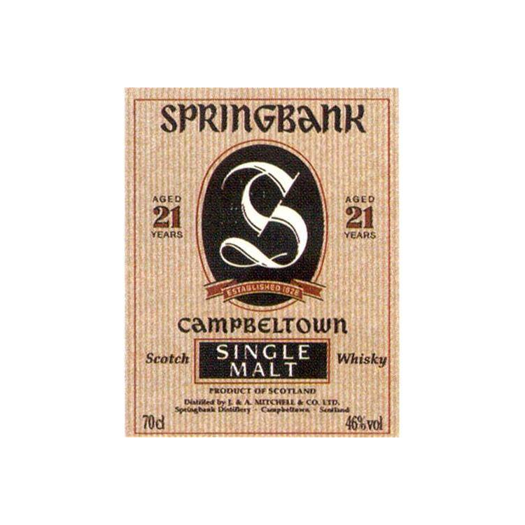 Springbank 21 Years Single Malt Whisky 2
