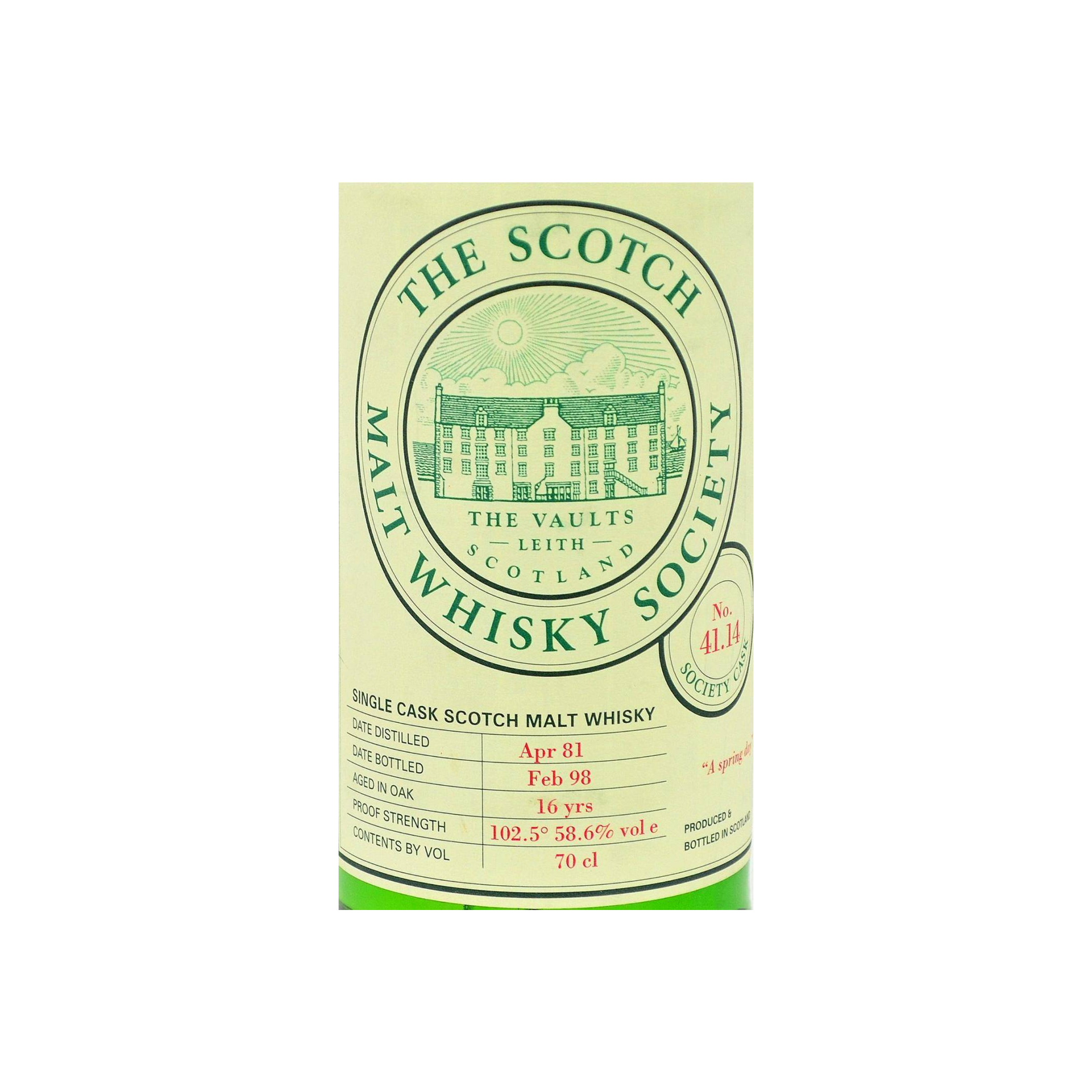 The Scotch Malt Whisky Society 1981 16 Years Single Malt Whisky 2