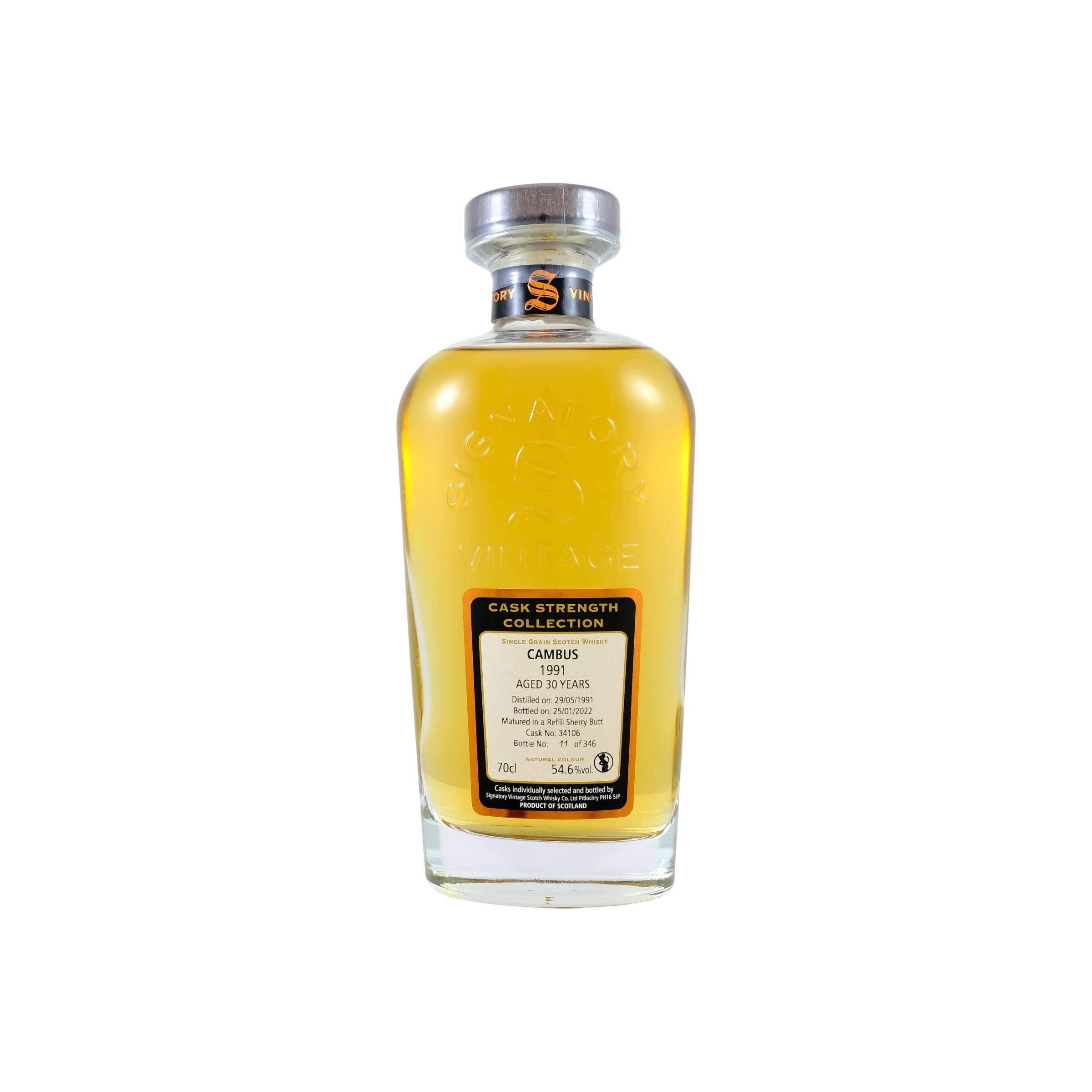 Cambus Cask Strength Collection 1991 30 Years Single Grain Whisky