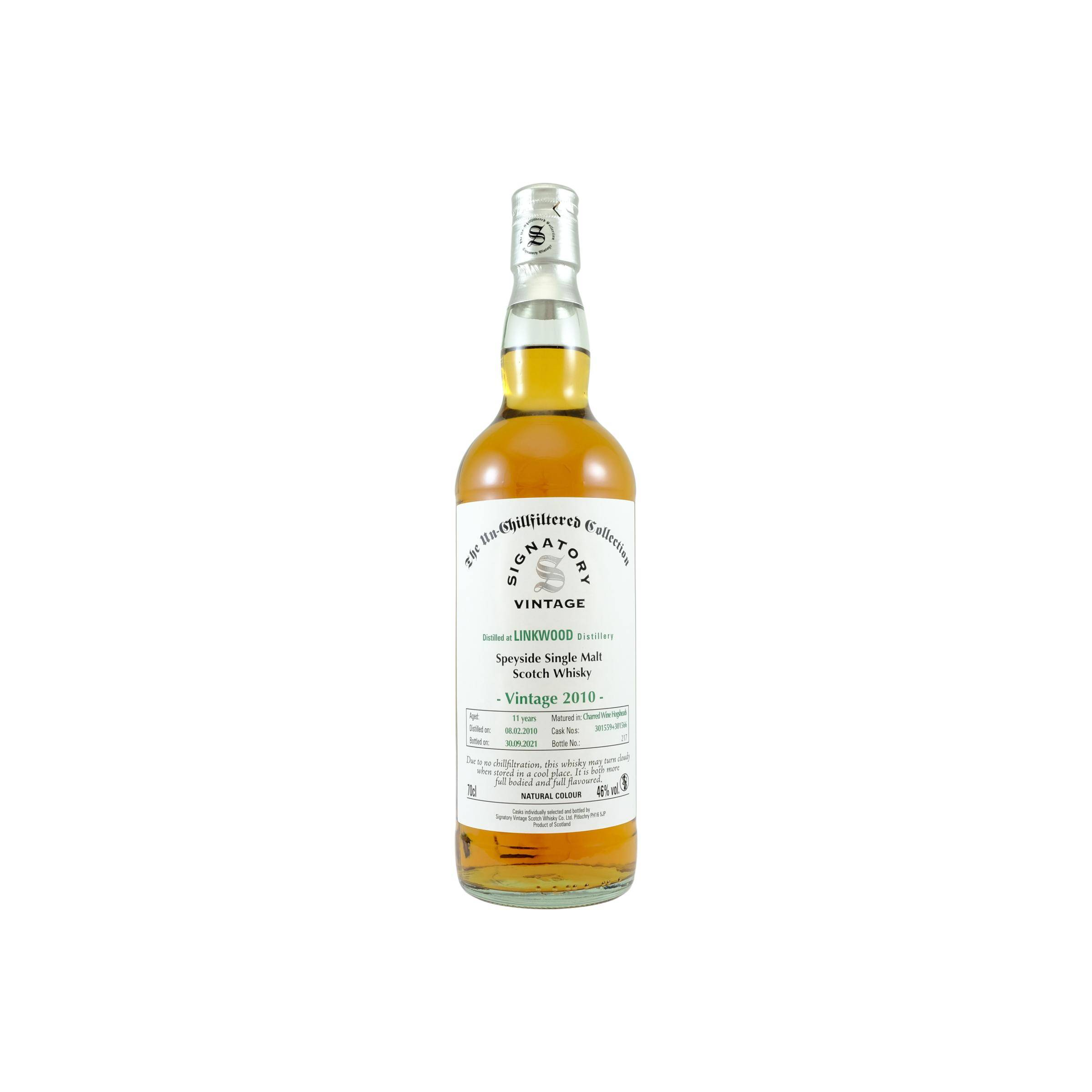 Linkwood The Un-Chillfiltered Collection 2010 11 Years Single Malt Whisky