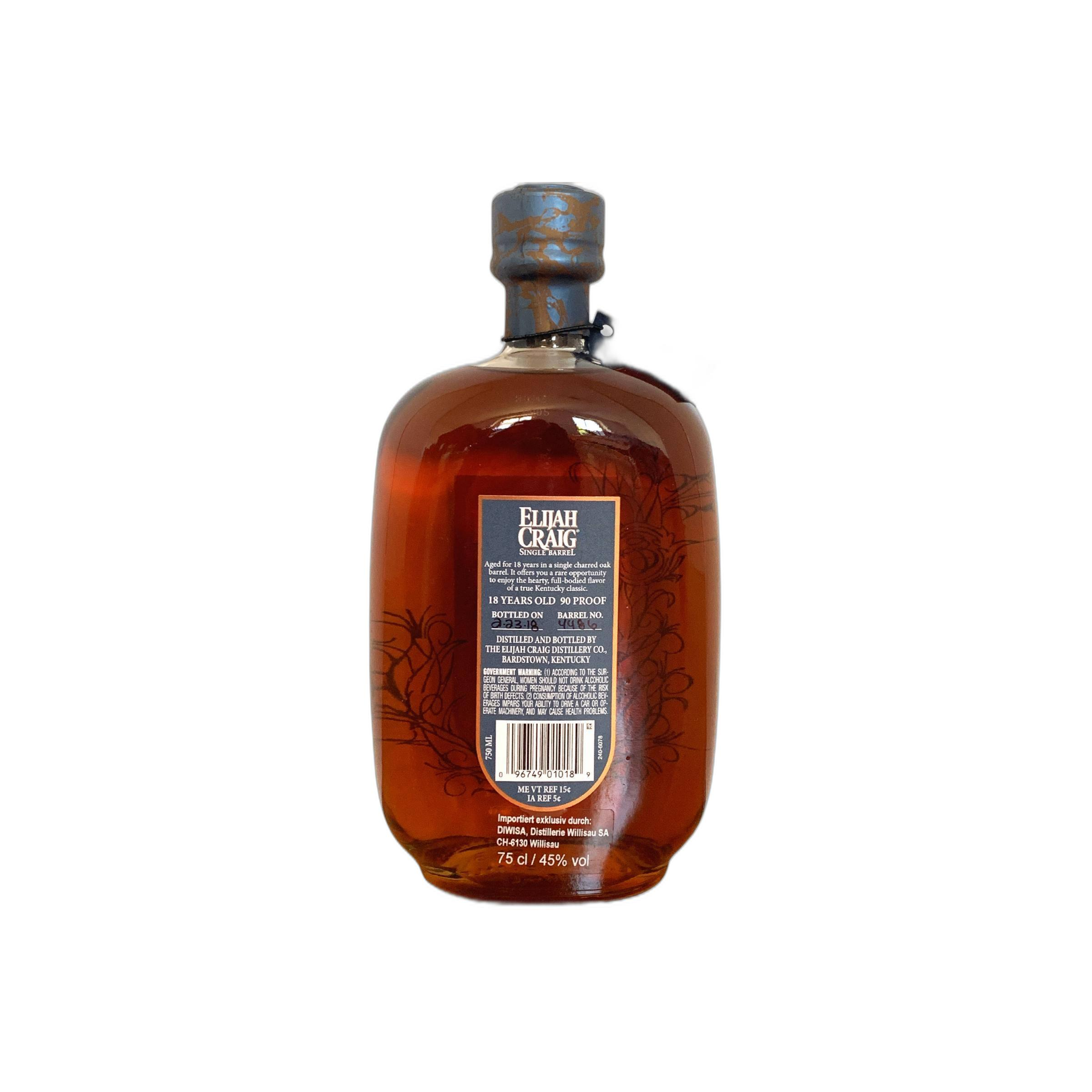 Elijah Craig Single Cask 18 Years Bourbon Whisky 2