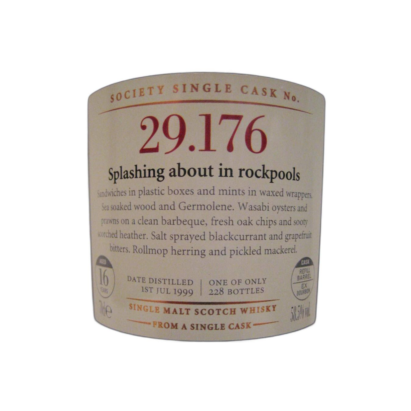 The Scotch Malt Whisky Society 1999 16 Years Single Malt Whisky 2