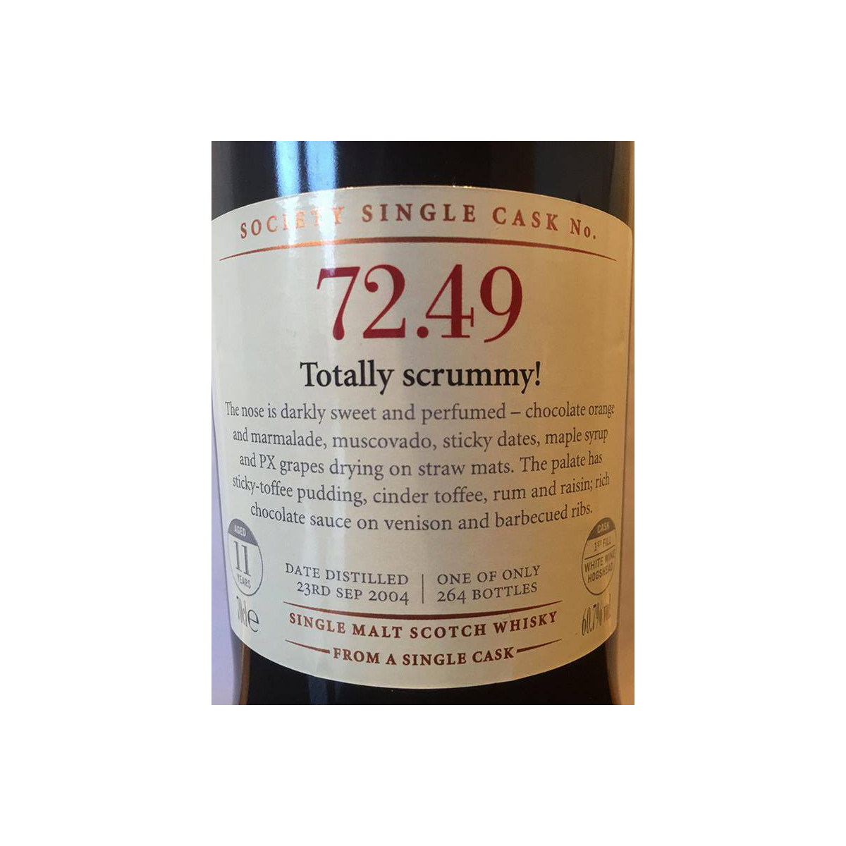 The Scotch Malt Whisky Society 2004 11 Years Single Malt Whisky 2