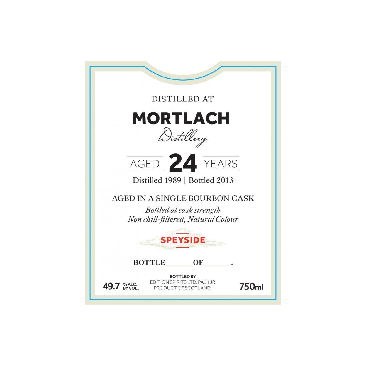 Mortlach The First Editions 1989 24 Years Single Malt Whisky 2