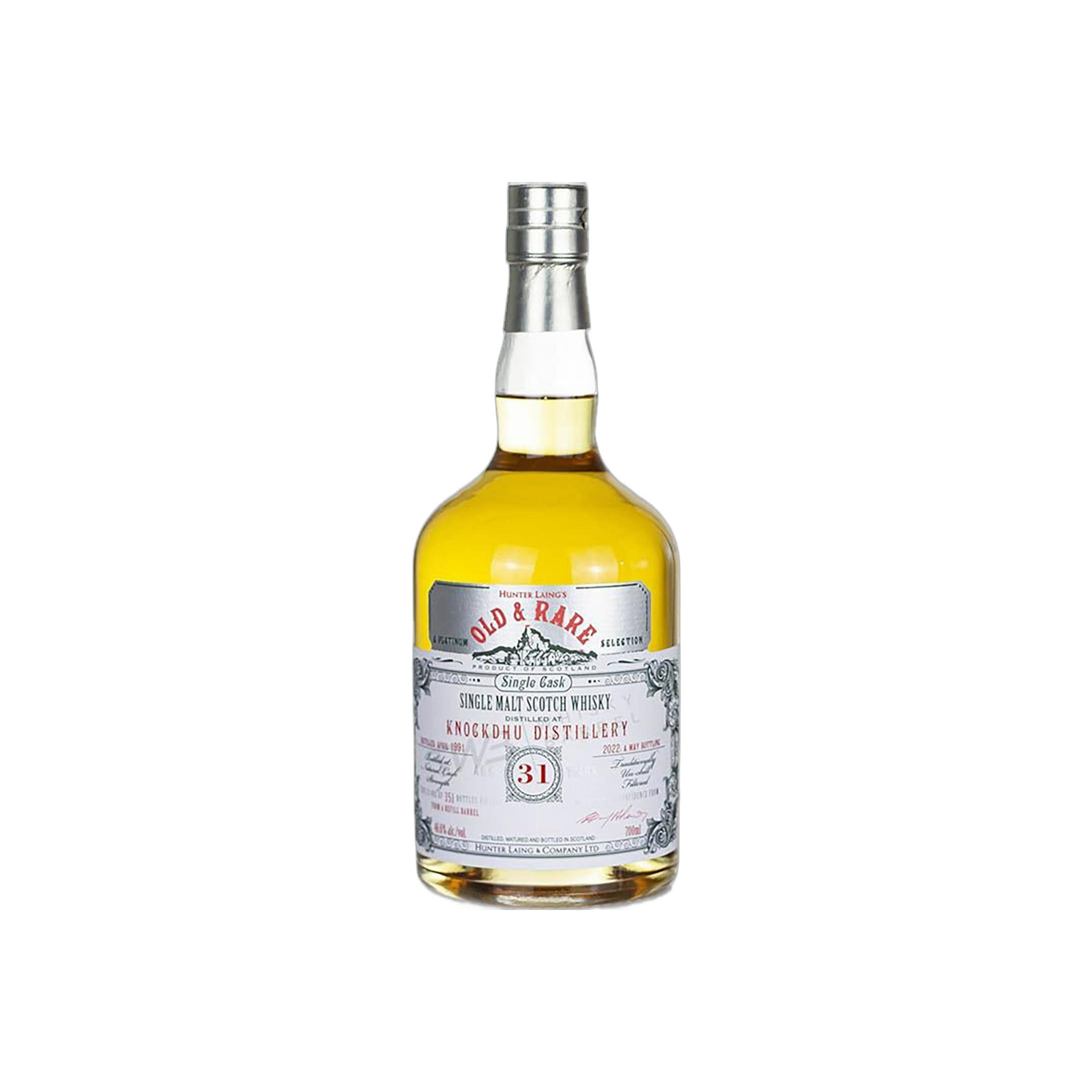 The Knockdhu 1991 31 Years Single Malt Whisky