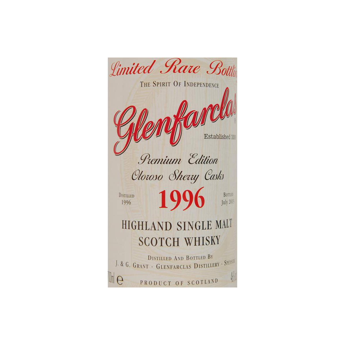 Glenfarclas 1996 19 Years Single Malt Whisky 2