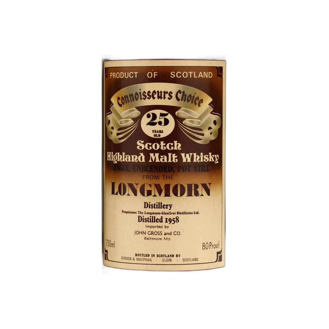 Longmorn Connoisseurs Choice 1958 25 Years Single Malt Whisky 2