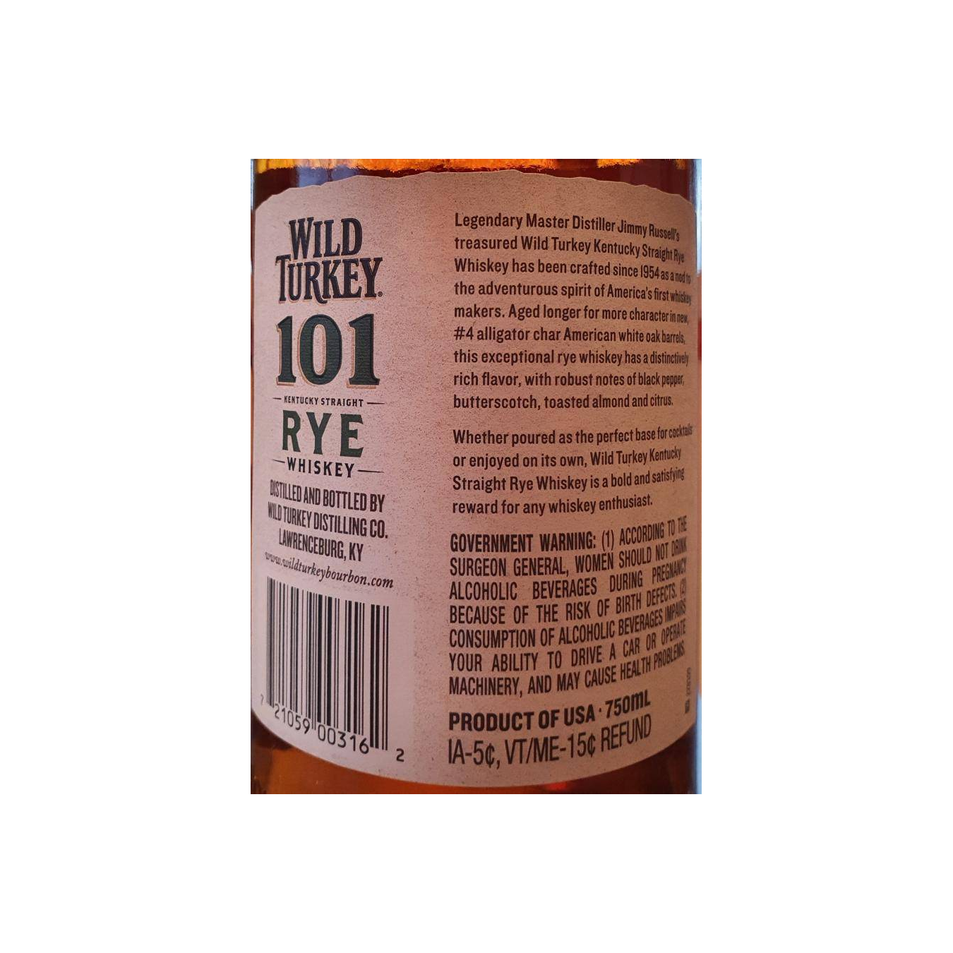 Wild Turkey Rye Whisky 2