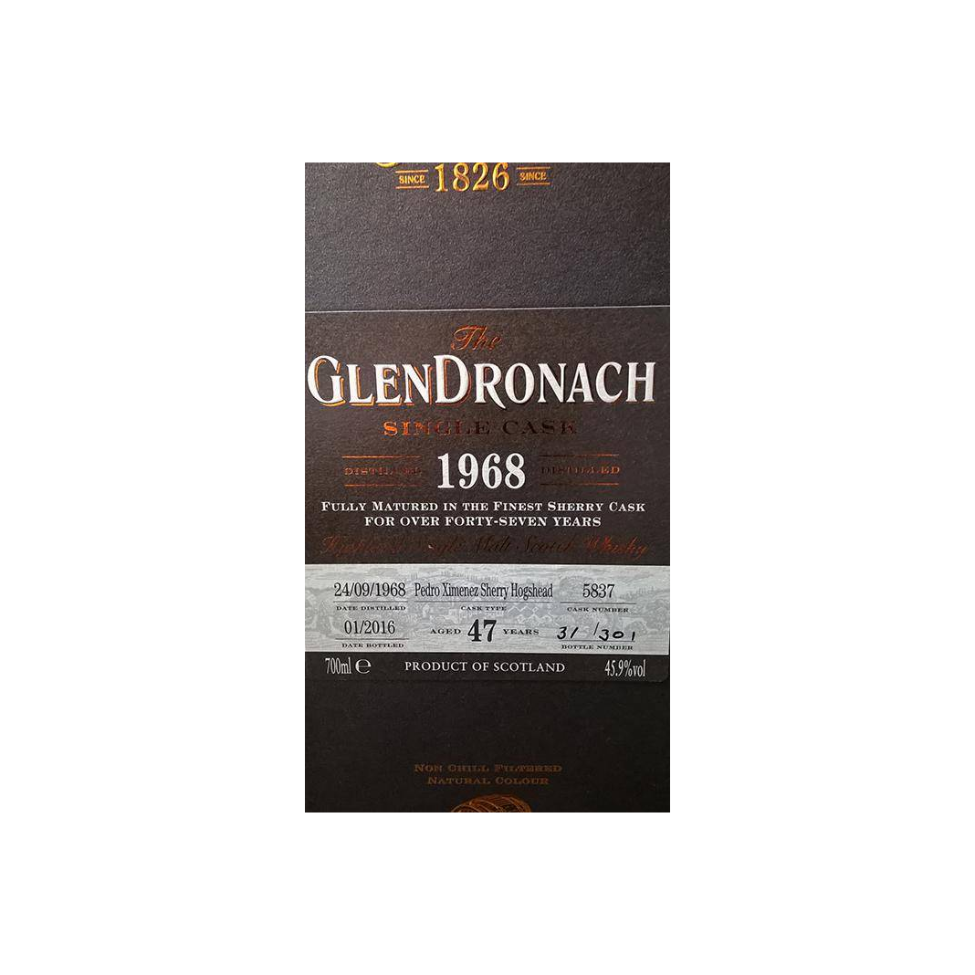 GlenDronach 1968 47 Years Single Malt Whisky 3