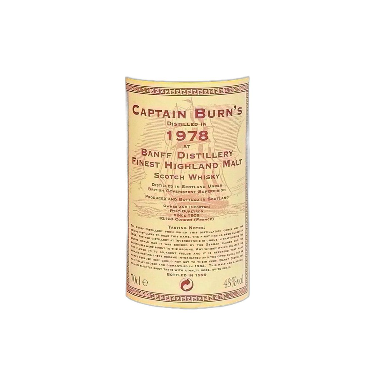 Banff 1978 21 Years Single Malt Whisky