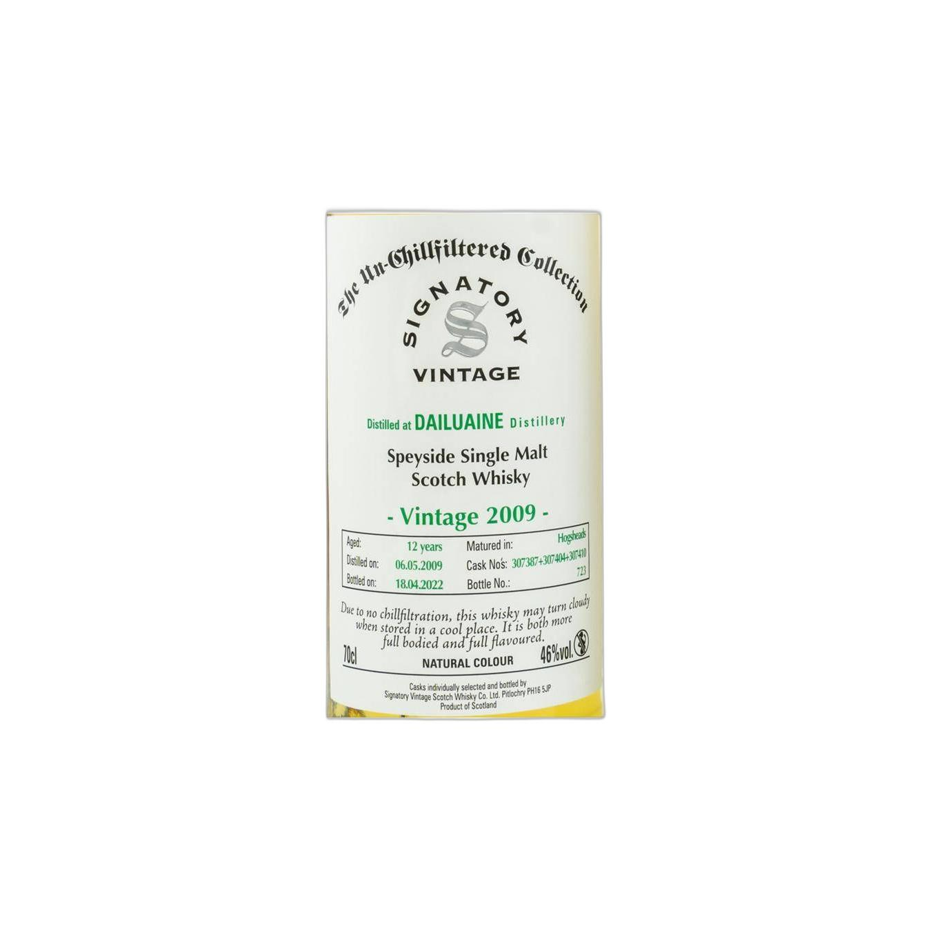 Dailuaine The Un-Chillfiltered Collection 2009 12 Years Single Malt Whisky 3
