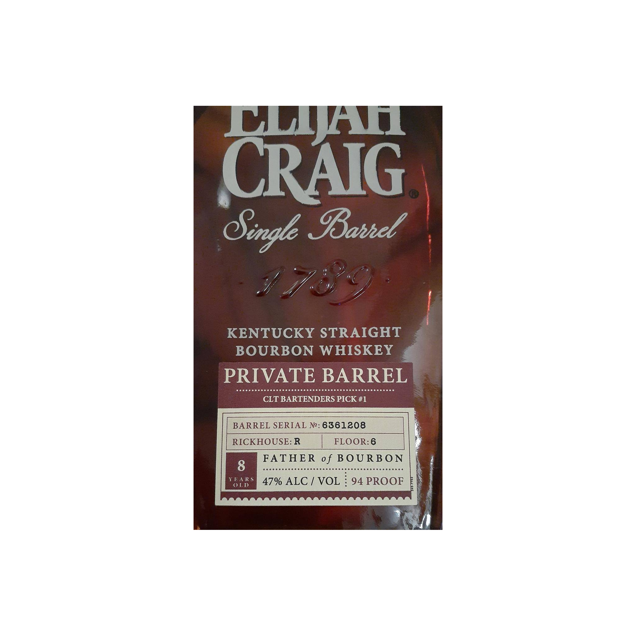 Elijah Craig Single Cask 2014 8 Years Bourbon Whisky 2