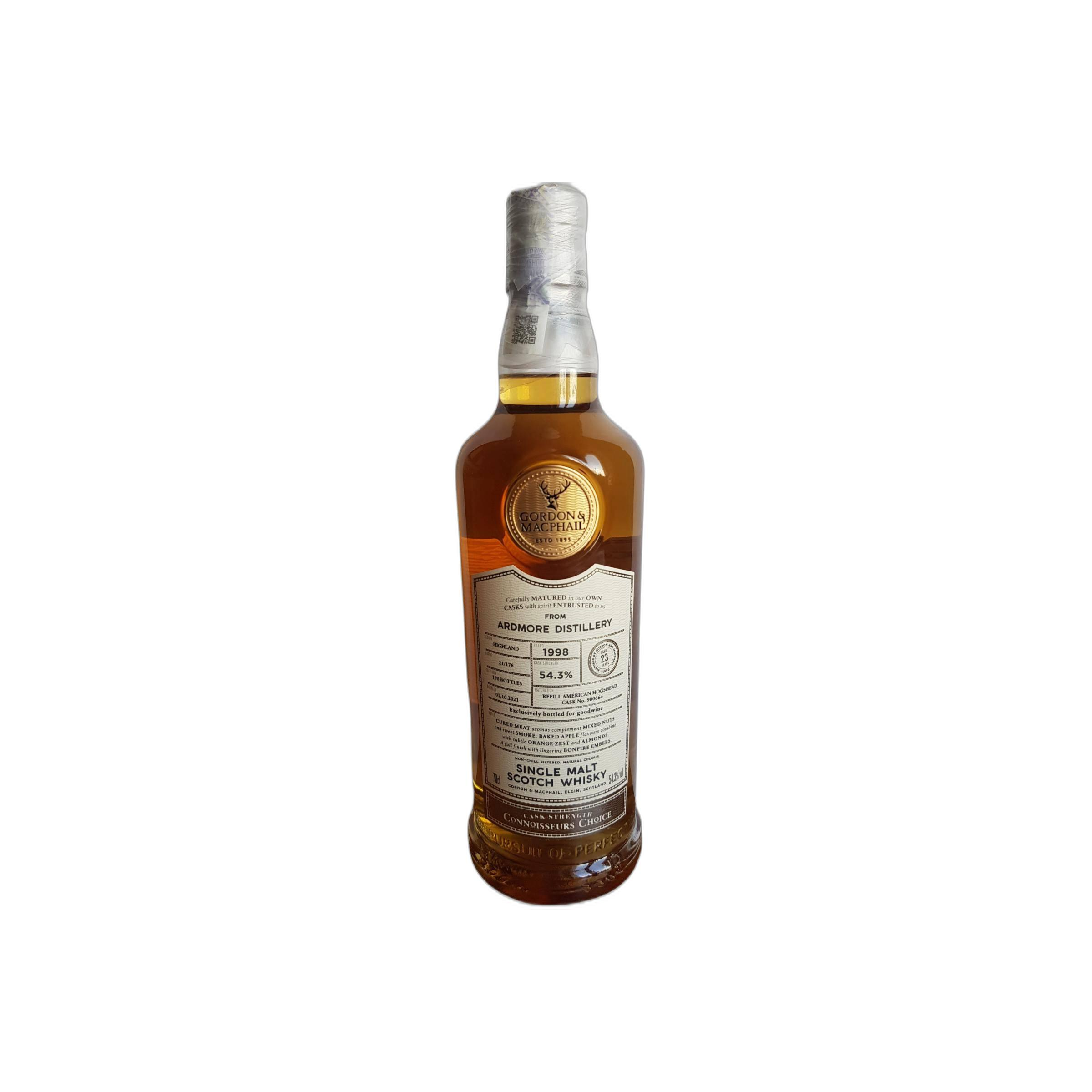 Ardmore Connoisseurs Choice - Cask Strength 1998 23 Years Single Malt Whisky