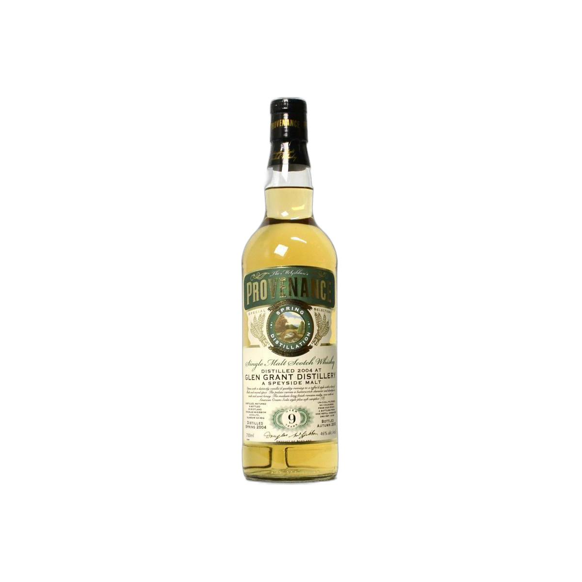Glen Grant McGibbon's Provenance 2004 9 Years Single Malt Whisky