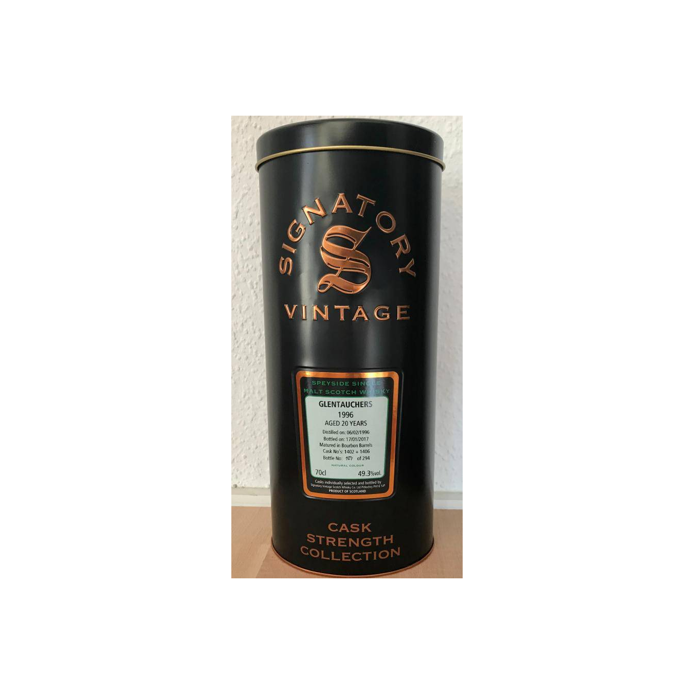 Glentauchers Cask Strength Collection 1996 20 Years Single Malt Whisky 3