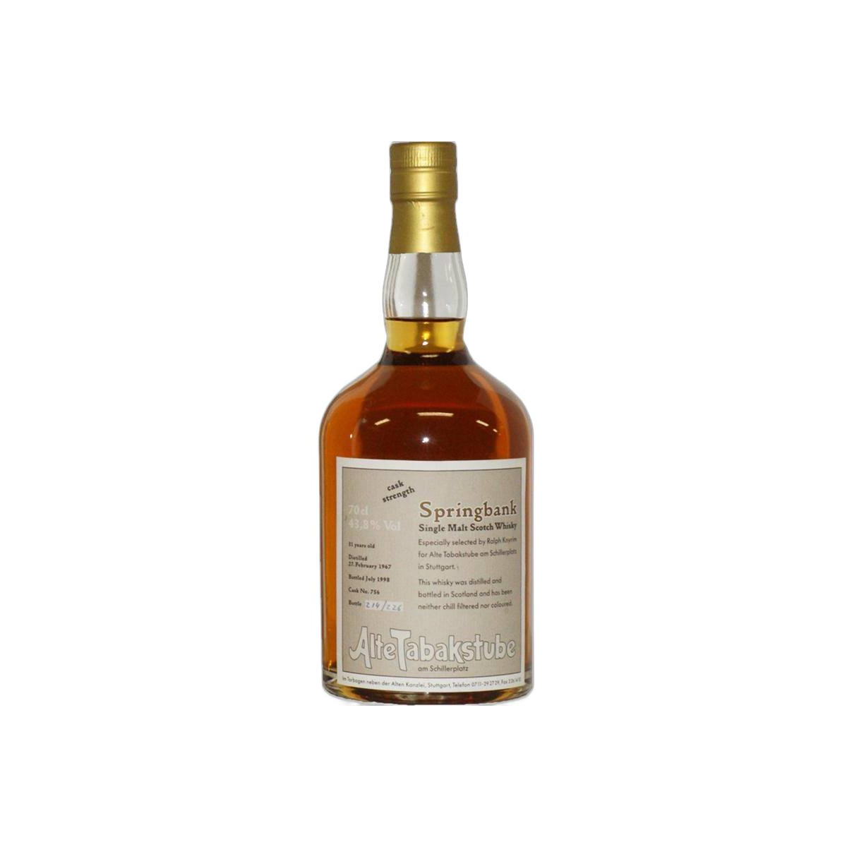 Springbank 1967 31 Years Single Malt Whisky