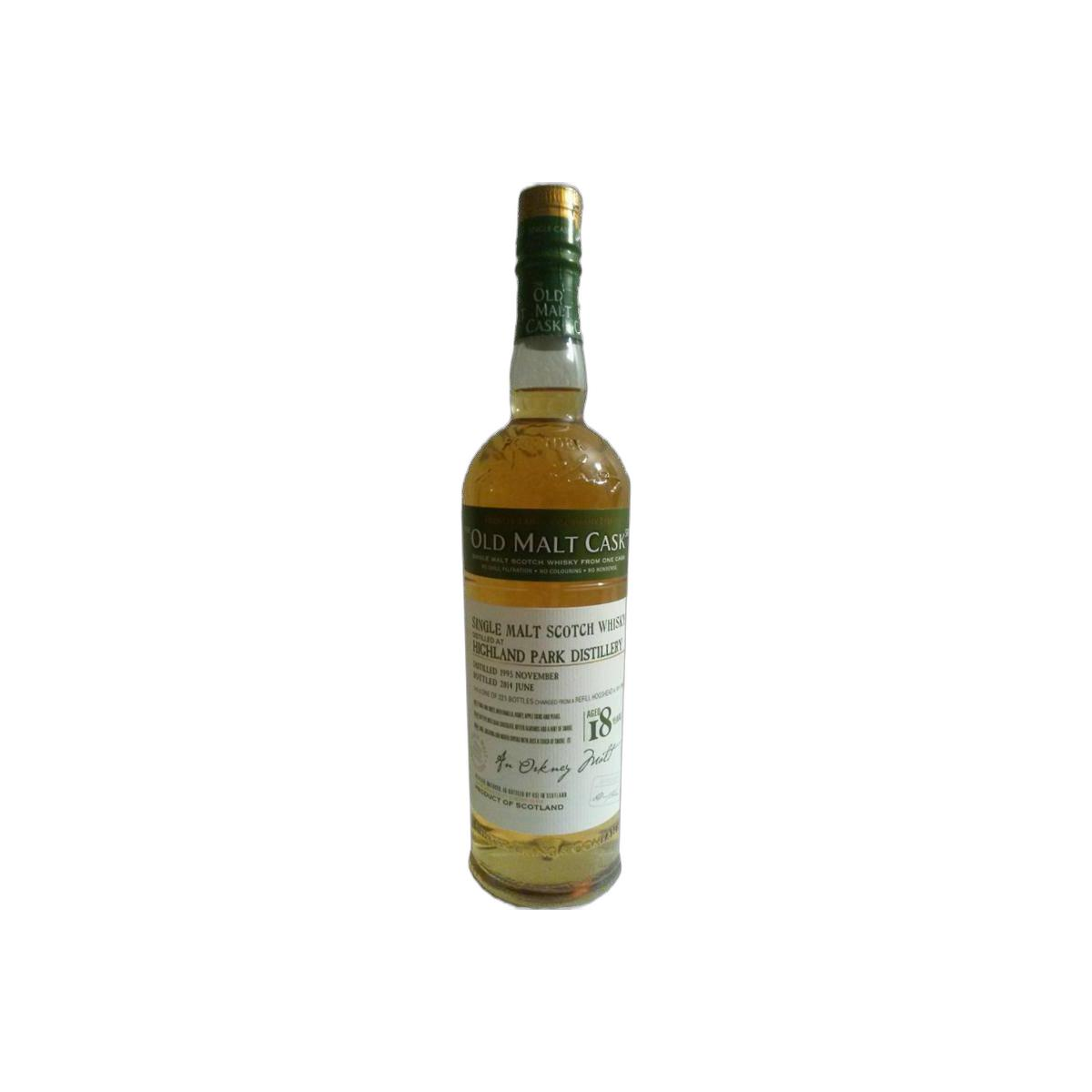 Highland Park Old Malt Cask 1995 18 Years Single Malt Whisky 2