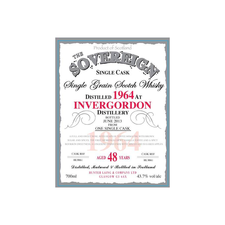 Invergordon 1964 48 Years Single Grain Whisky