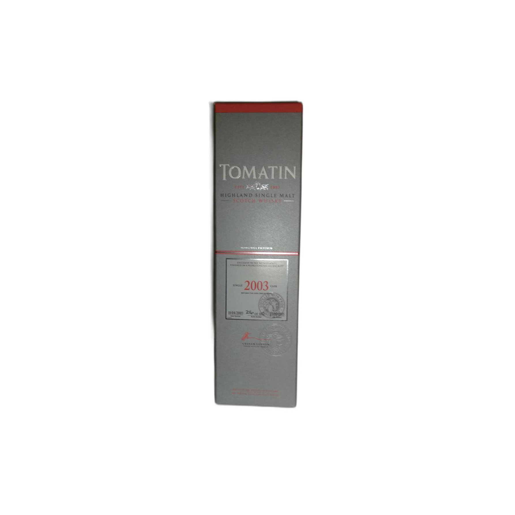 Tomatin Single Cask 2003 12 Years Single Malt Whisky 2