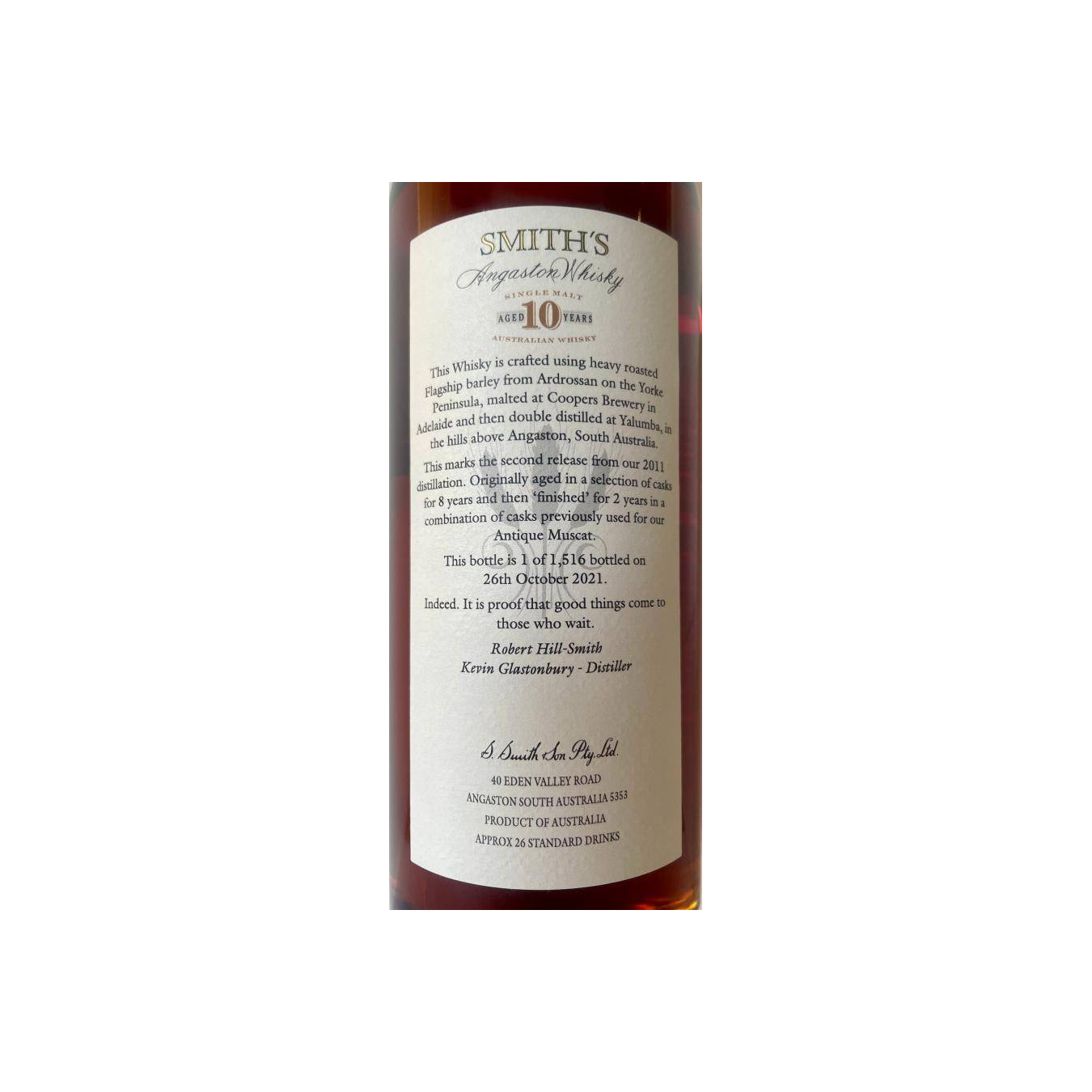 Smith's Angaston Whisky 10-year-old 2