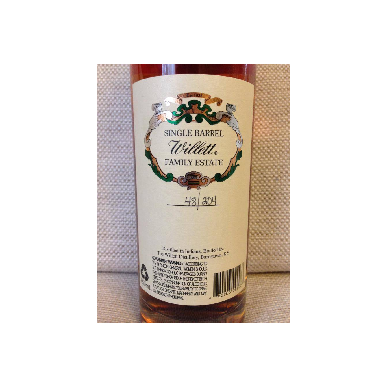 Willett 4 Years Rye Whisky 3