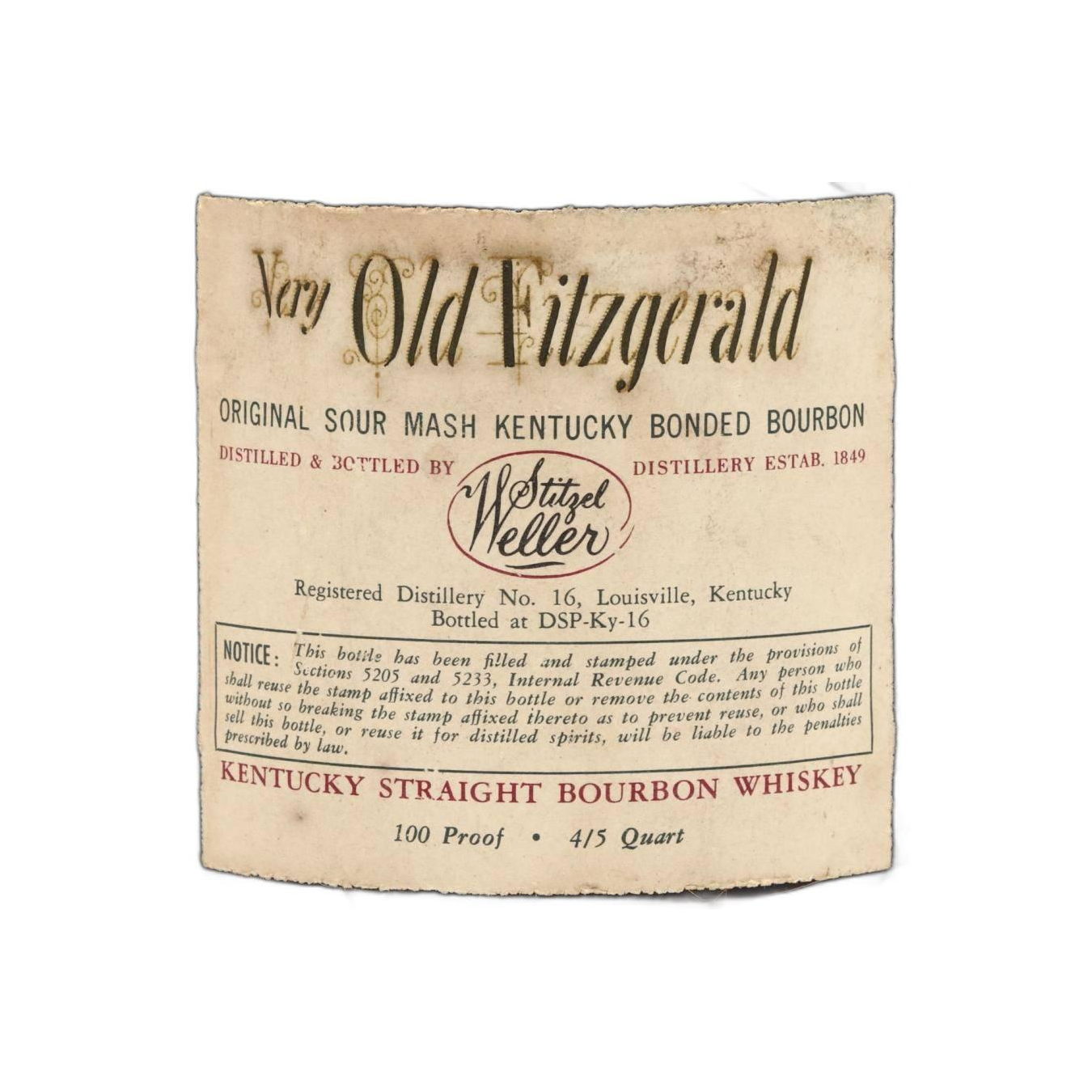 Very Old Fitzgerald 1951 2