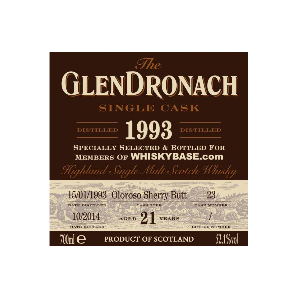GlenDronach Single Cask 1993 21 Years Single Malt Whisky 2