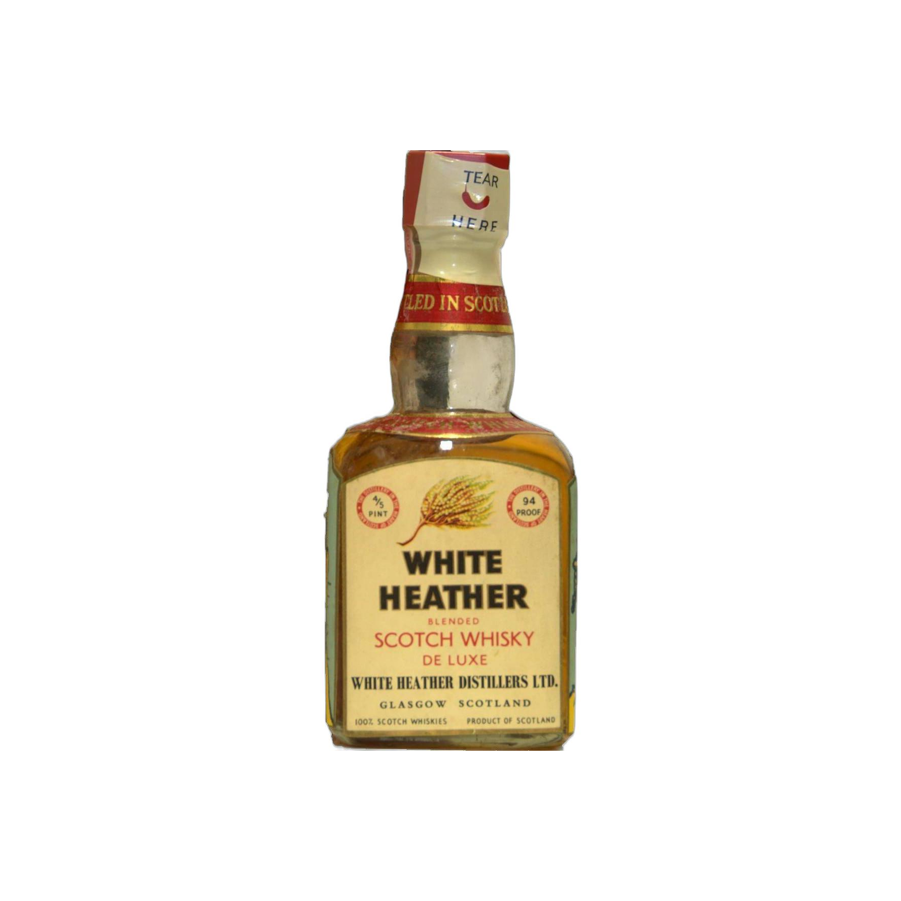 White Heather Blended Scotch Whisky De Luxe