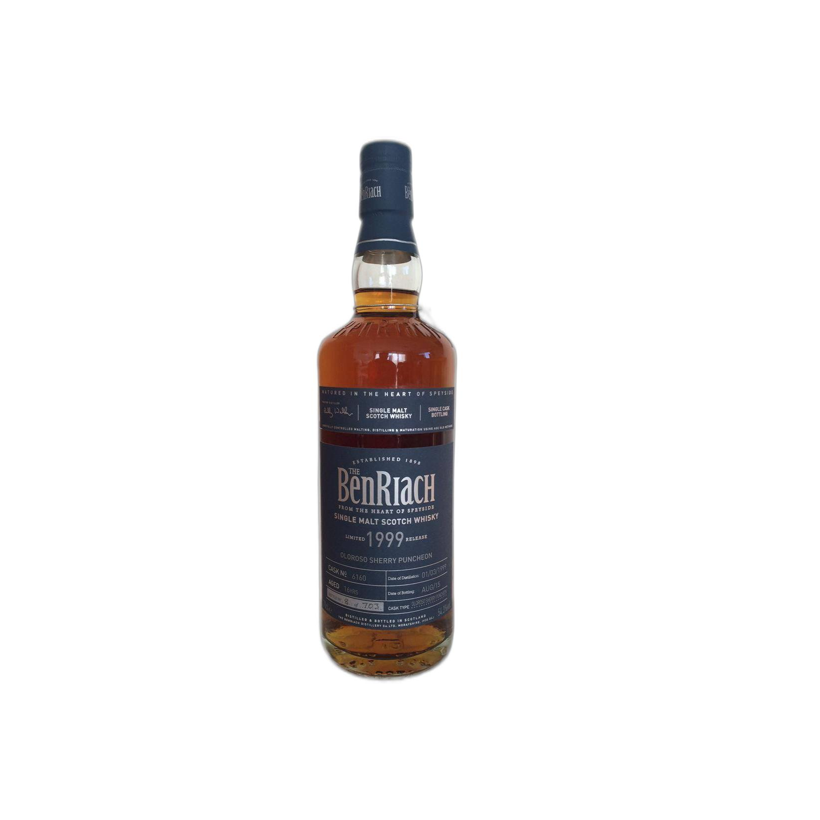 BenRiach Individual Cask Bottling 1999 16 Years Single Malt Whisky