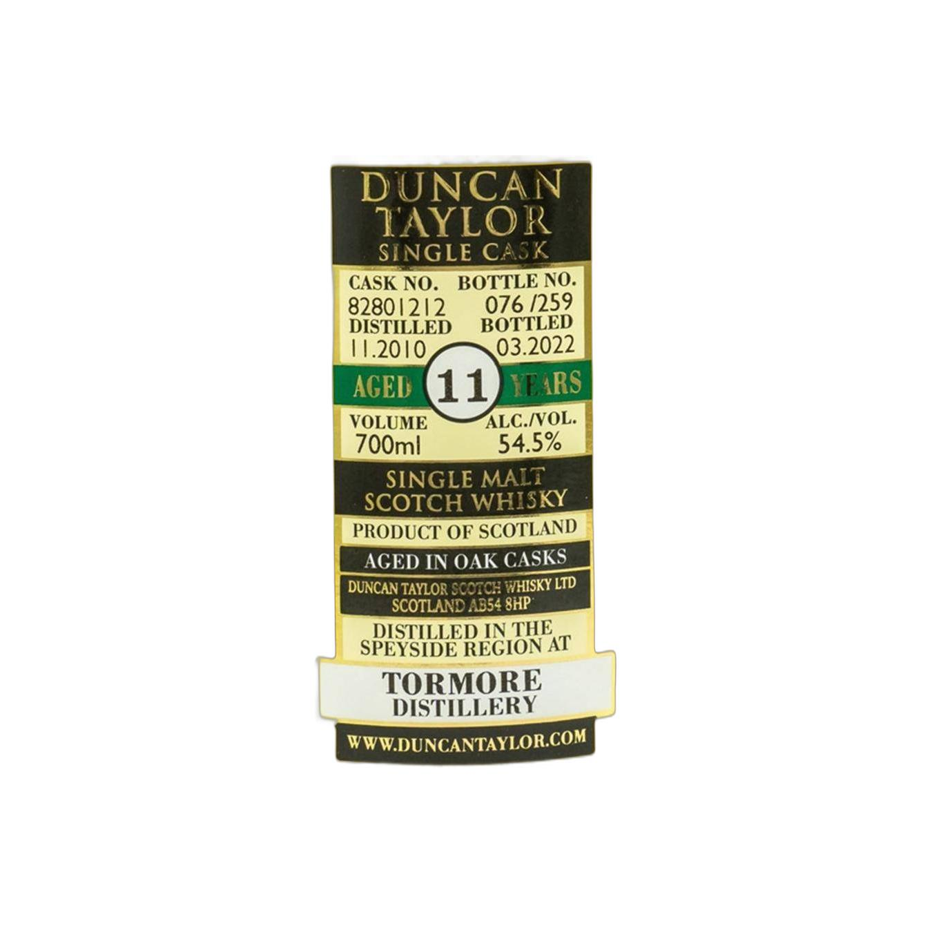 Tormore Single Cask 2010 11 Years Single Malt Whisky 2