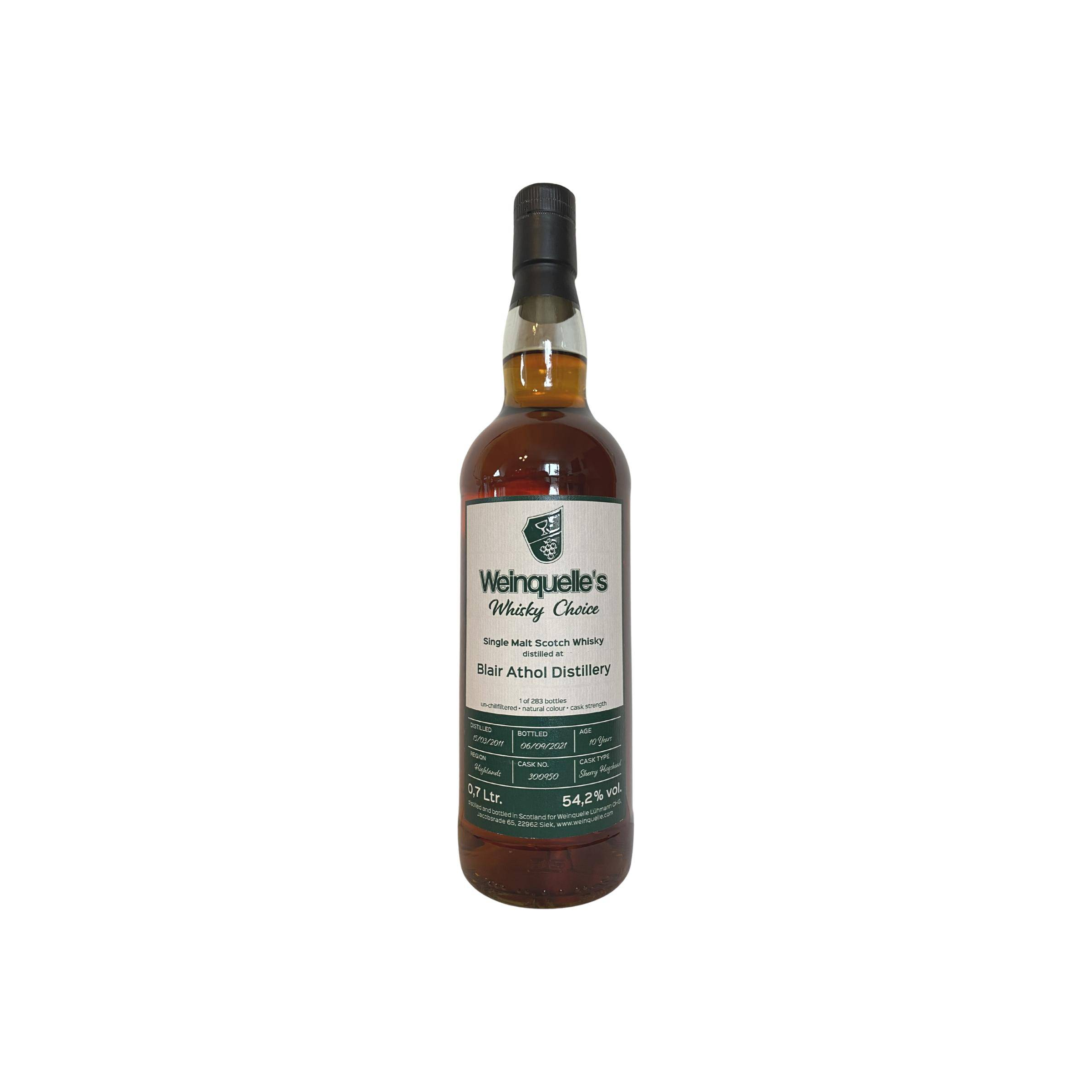 Blair Athol 2011 10 Years Single Malt Whisky