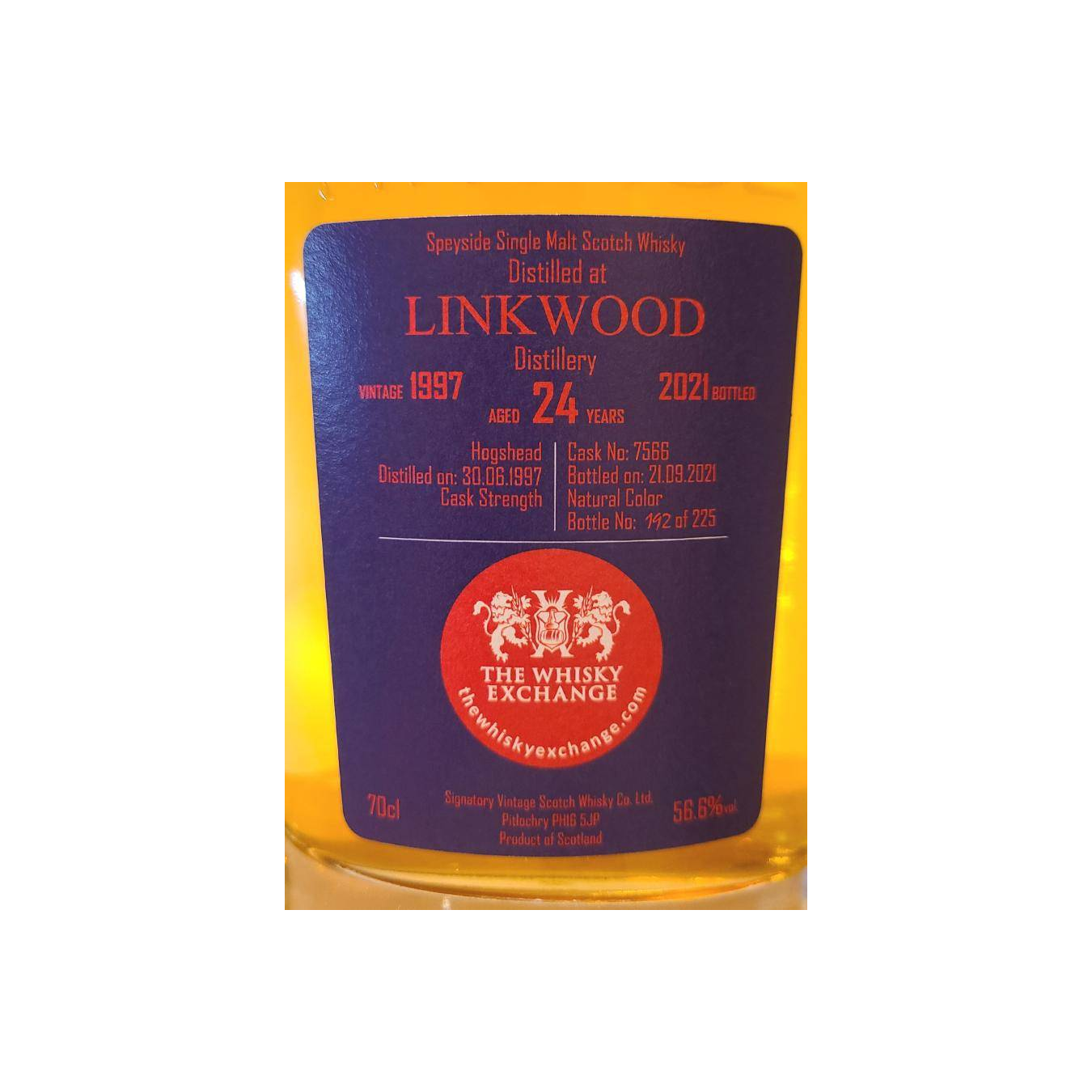 Linkwood Cask Strength Collection 1997 24 Years Single Malt Whisky 2