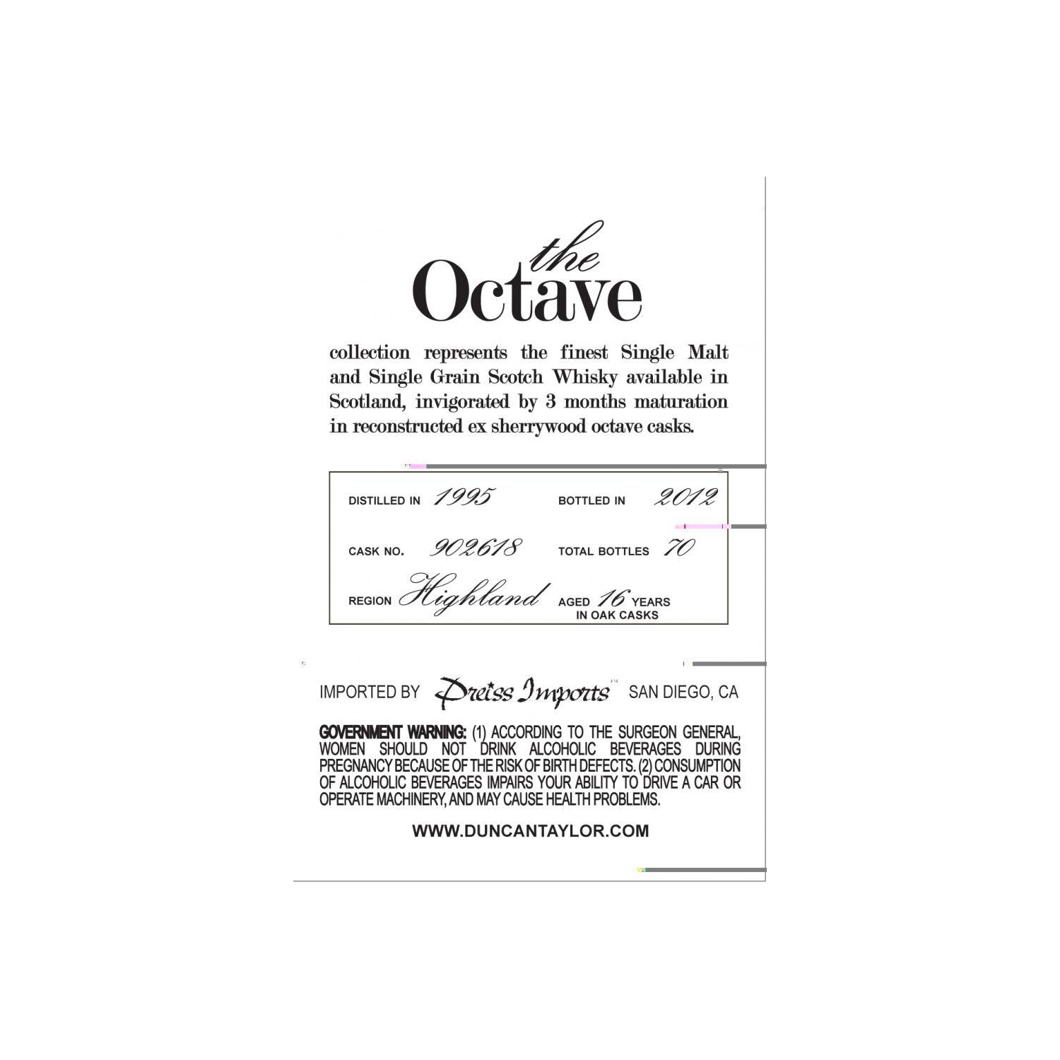 Clynelish The Octave 1995 16 Years Single Malt Whisky 2