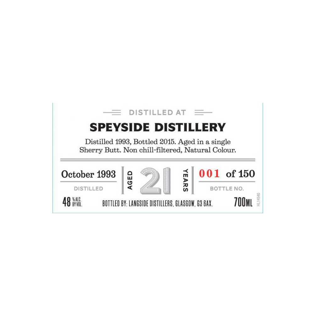 Spey 1993 21 Years Single Malt Whisky 2