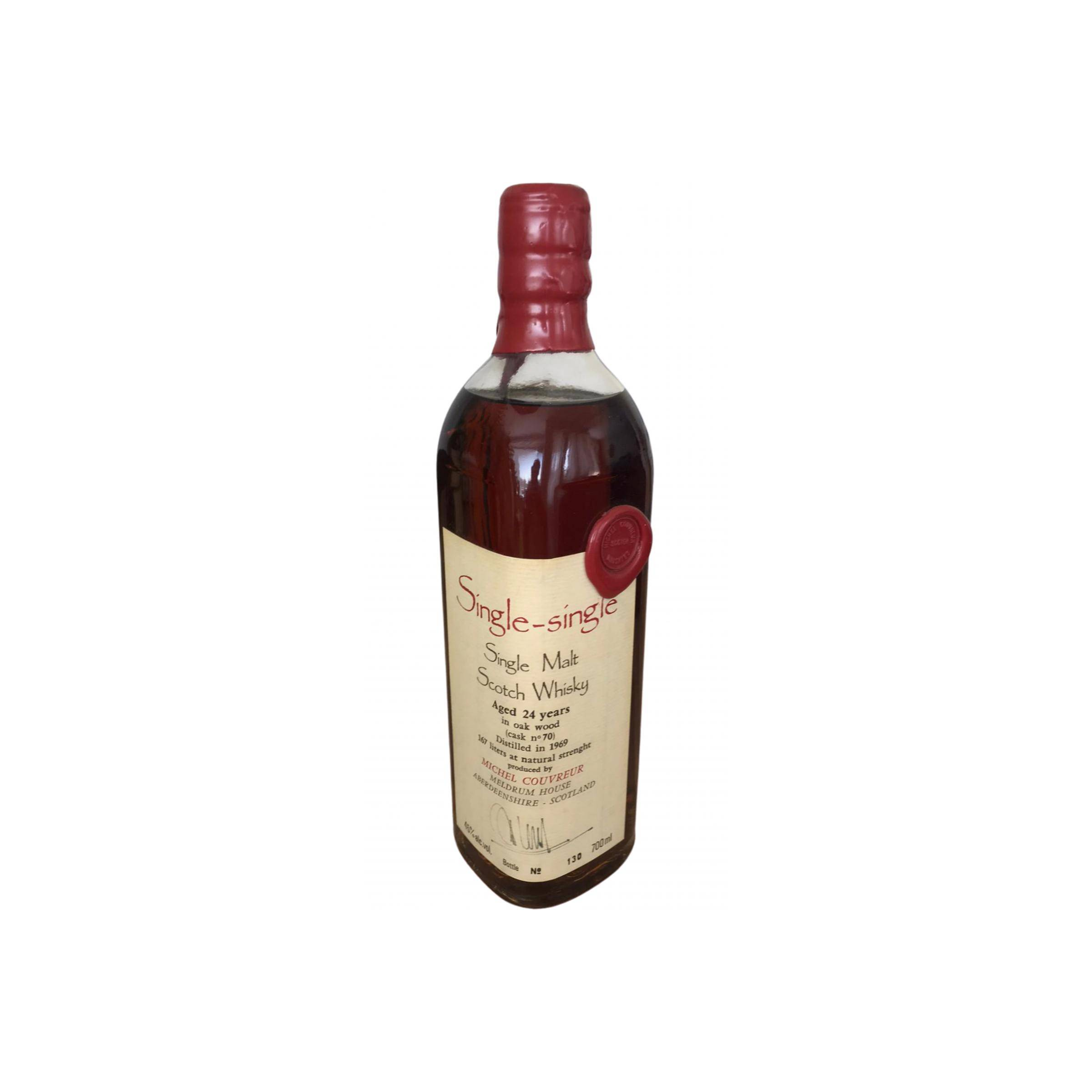 Michel Couvreur 1969 24 Years Single Malt Whisky