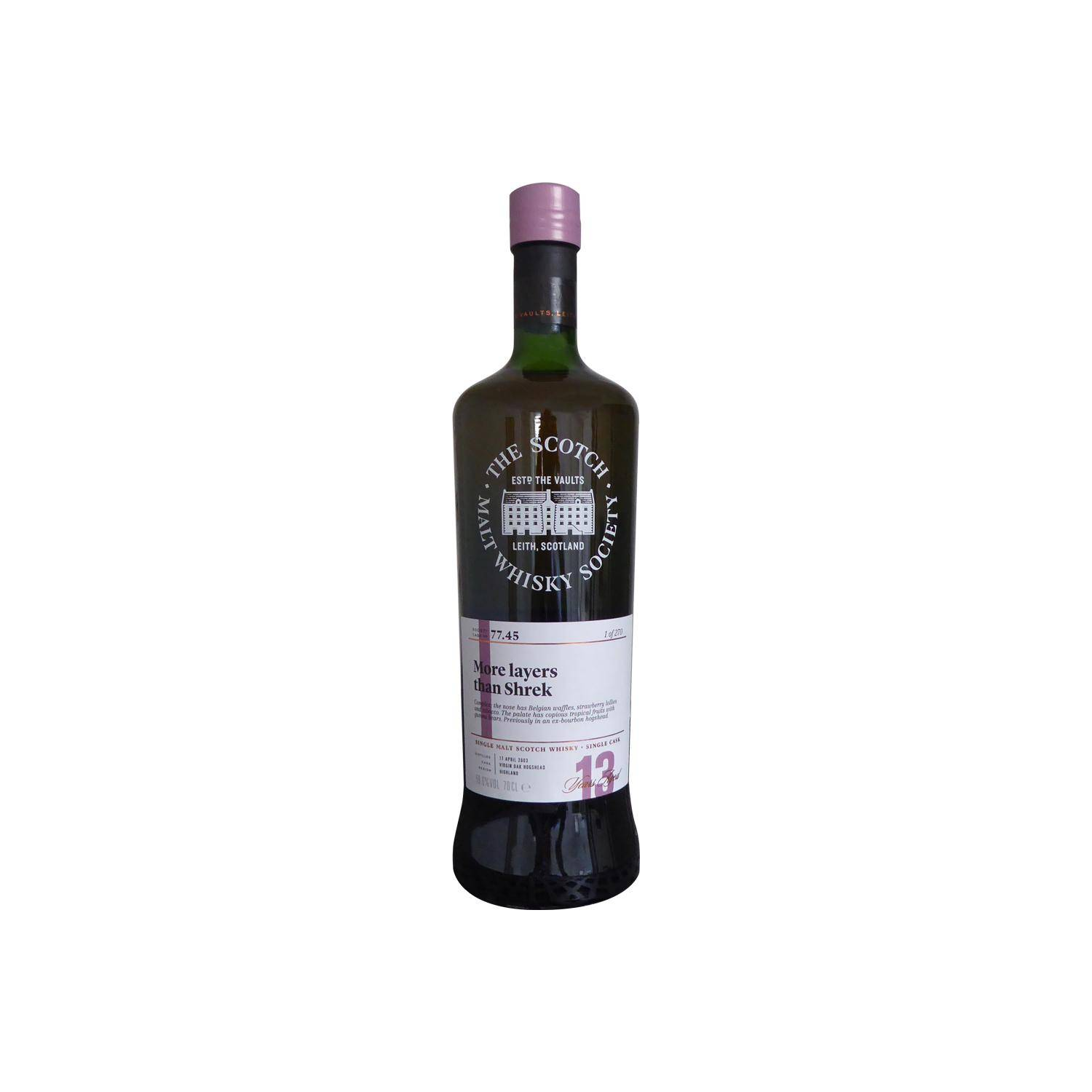 The Scotch Malt Whisky Society 2003 13 Years Single Malt Whisky