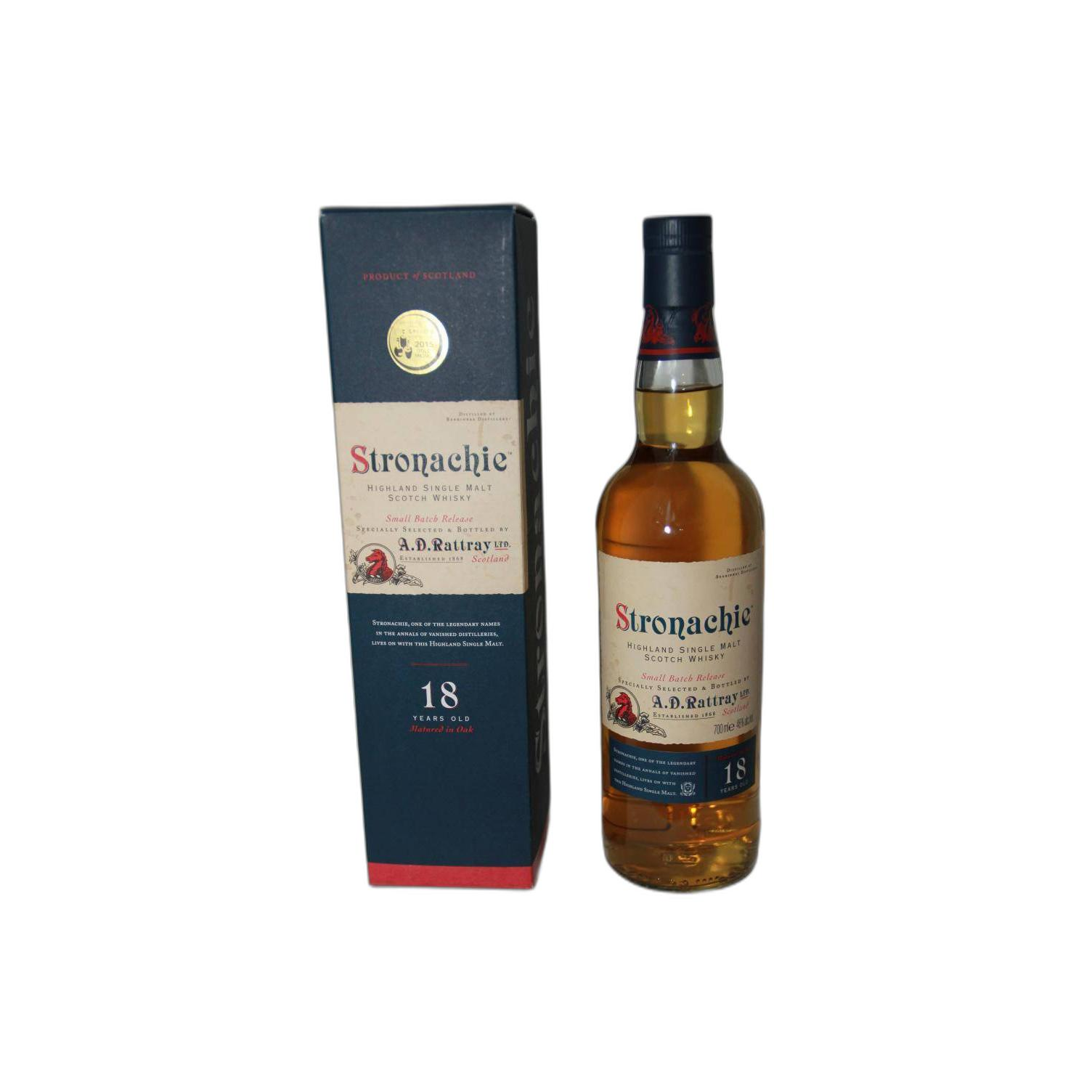 A.D. Rattray 18 Years Single Malt Whisky