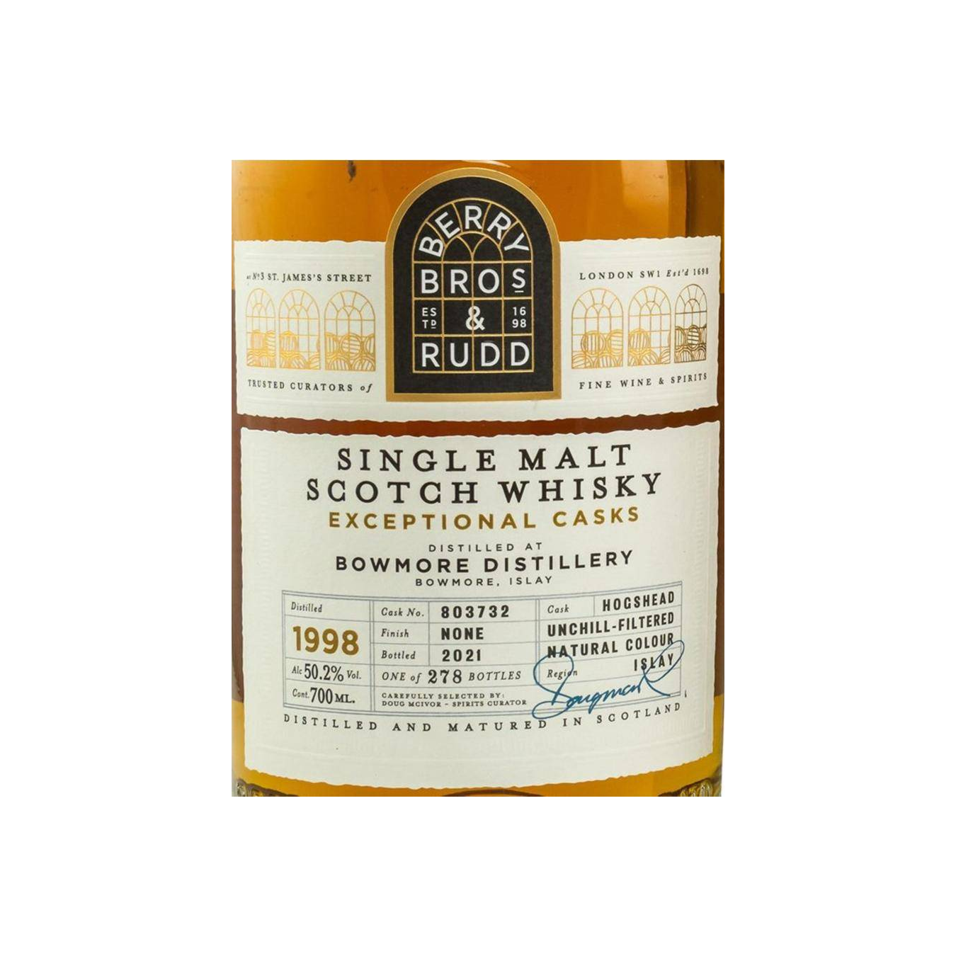 Bowmore 1998 23 Years Single Malt Whisky 3