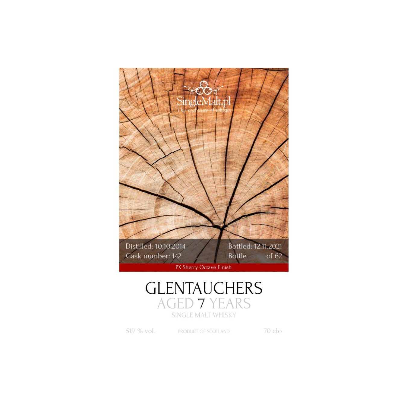 Glentauchers 2014 7 Years Single Malt Whisky 2