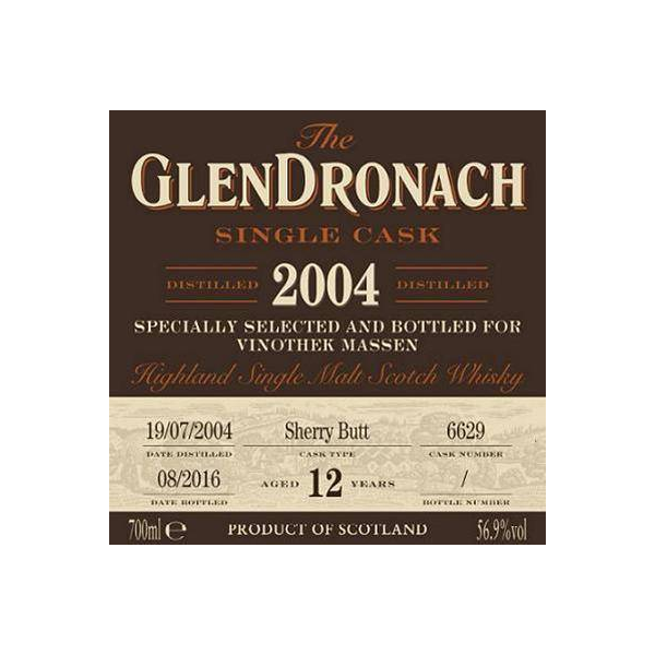 GlenDronach Single Cask 2004 12 Years Single Malt Whisky 2