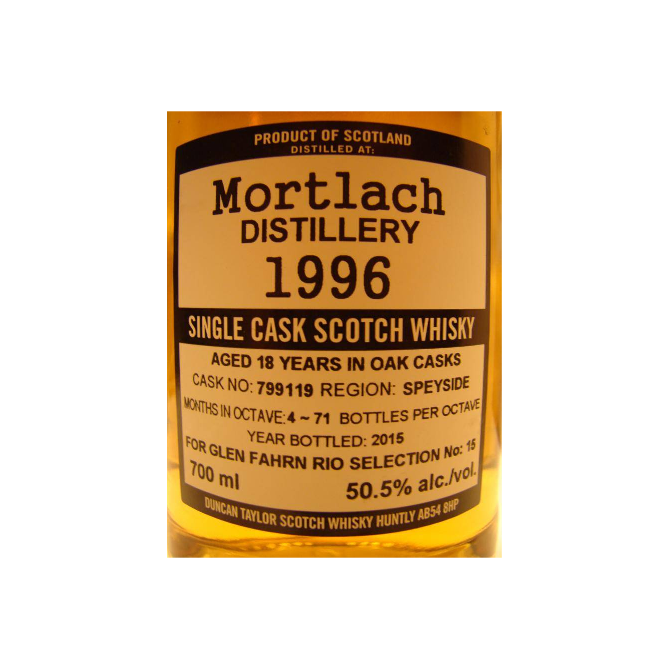 Mortlach The Octave 1996 18 Years Single Malt Whisky 2