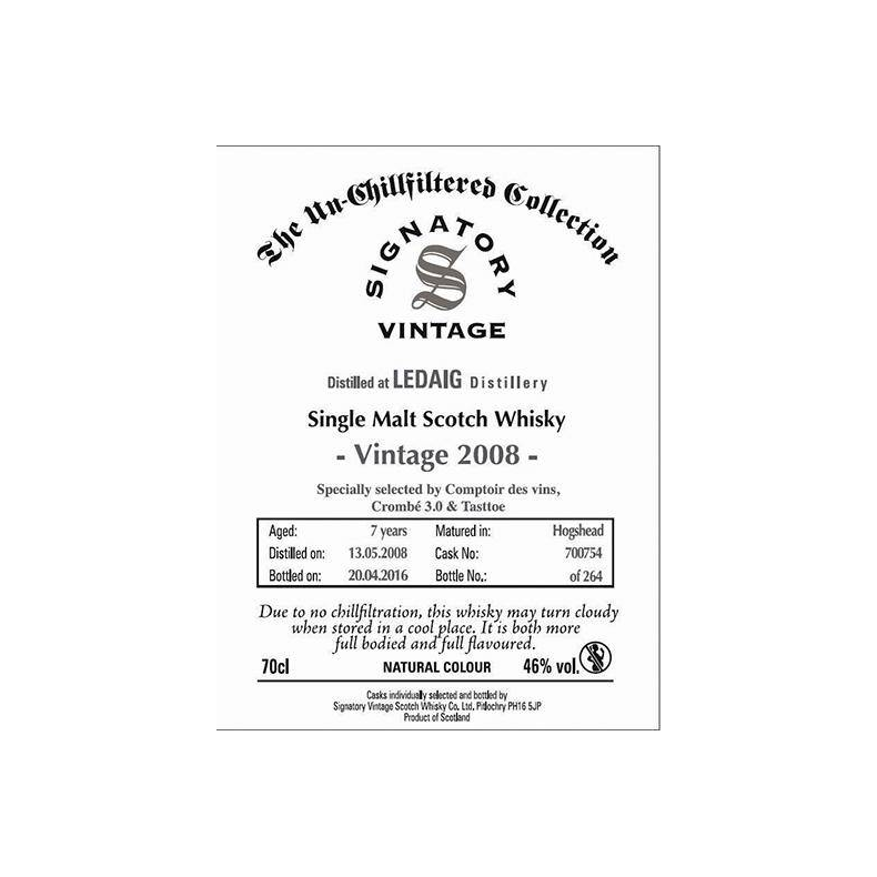 Tobermory The Un-Chillfiltered Collection 2008 7 Years Single Malt Whisky 2